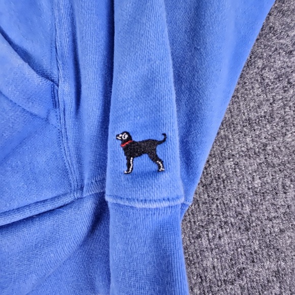 The Black Dog Hoodie Mens XS Blue Legacy Collection Dog Graphic Pullover Sweater - Picture 2 of 10